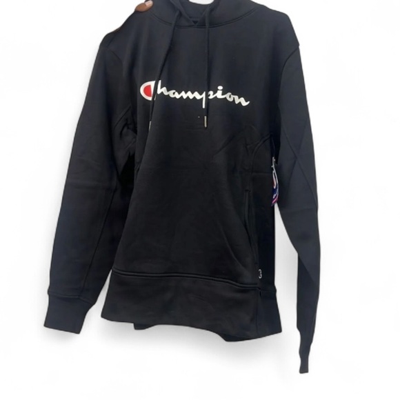 Champion Classic Black Pullover Hoodie Unisex Size Medium NWT - Picture 4 of 4
